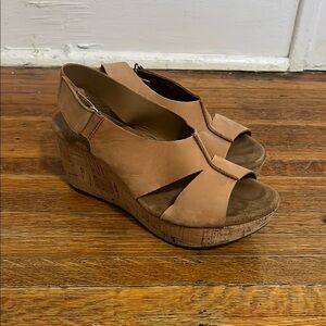 Women's Tan Wedge Sandals